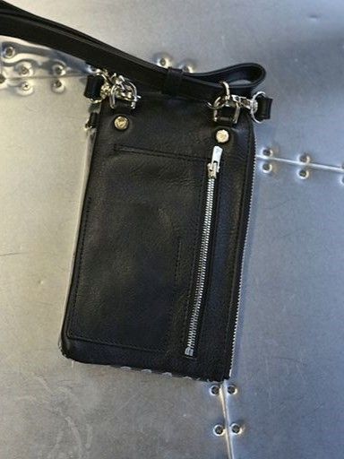 《予約品》 vermilion×RESOUND PVC Mobile pouch / ウォレットショルダーバッグ / グリーン