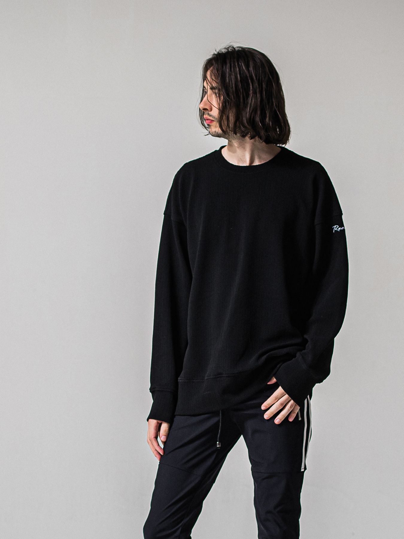 【予約品 11月16日(日) 締切】BLISTER TRAINER / ブリスターニット トレーナー  / ブラック