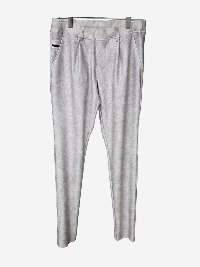 《予約11月17日19時締め》 CHRIS EASY  TUCK PANTS / イージータックパンツ / ペイズリーグレー