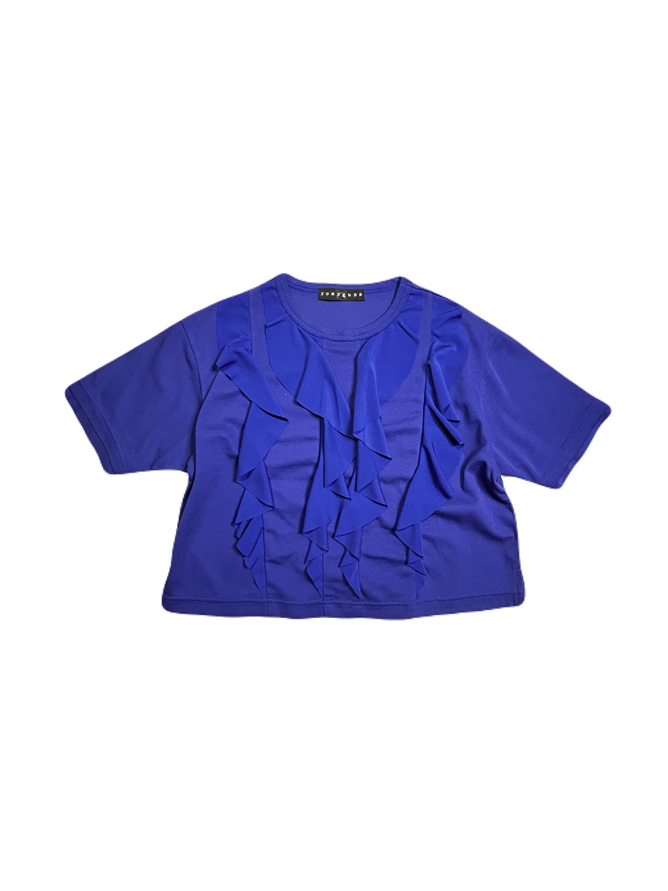 【予約品 8月10日(日) 締切 】WOMENS DRAPE CROSSGUN T / ドレープ クロスガン Tシャツ / クリスタル ブルー