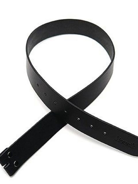 《予約品6/17締め》 CowSmoothLeather Belt / 革ベルト軸 単品 / Black