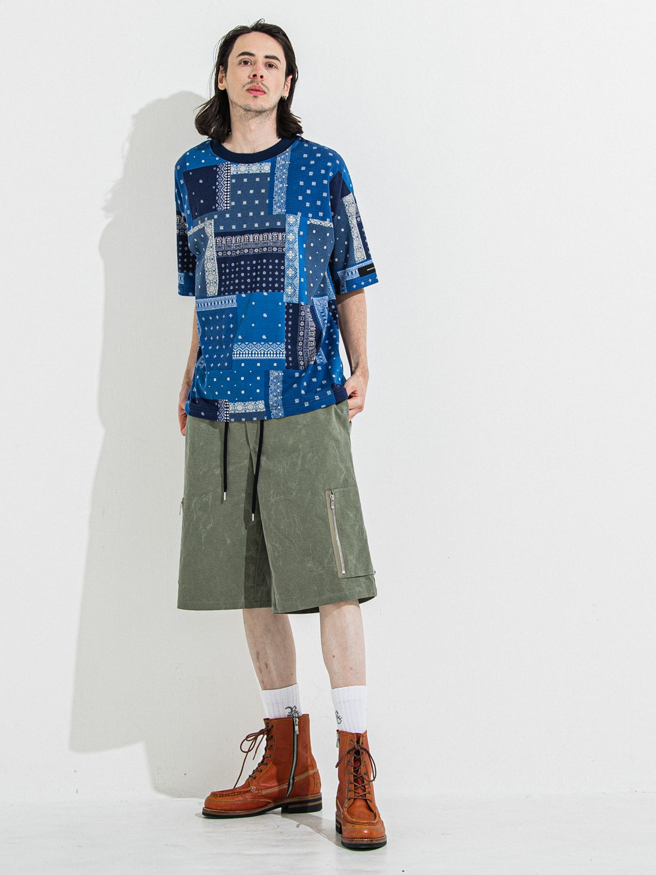 【予約品 】DAVID CARGO HALF PANTS / デヴィッドカーゴハーフパンツ / ヴィンテージカーキ