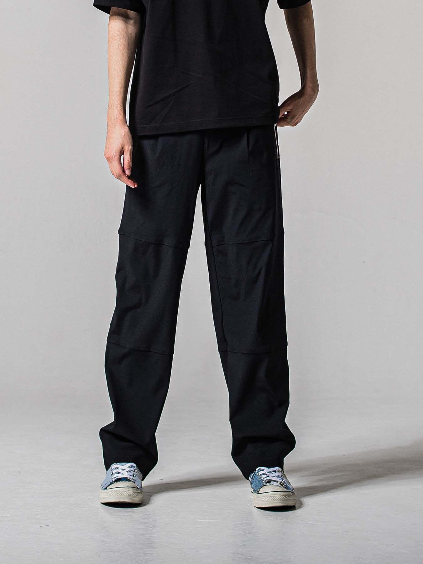 【予約品 11月16日(日) 締切】JONSON LINE WIDE PT / ジョンソン ライン ワイドパンツ / ブラック×ホワイト