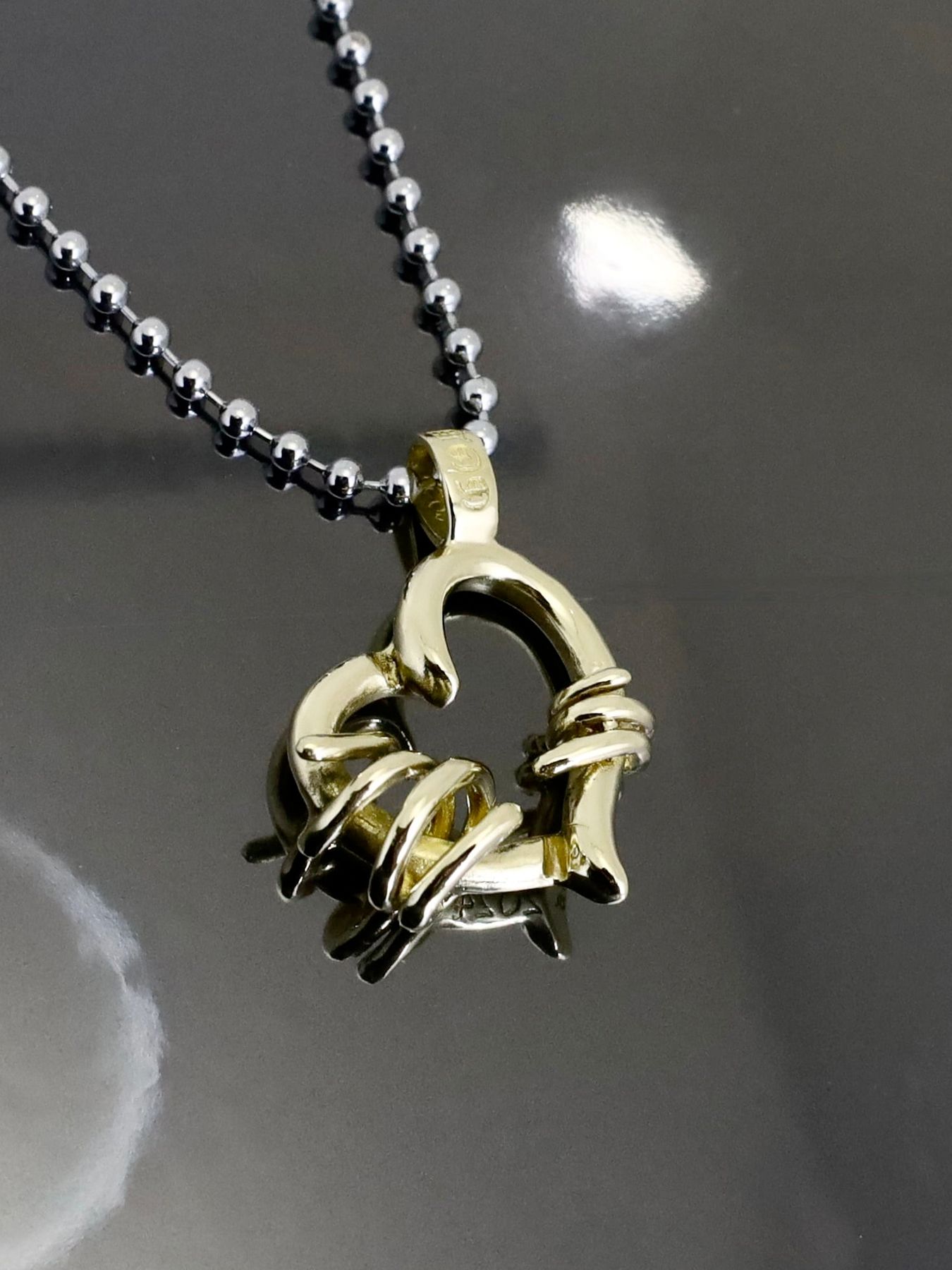 《受注生産》BRASS THORNY HEART PENDANT / ブラスソーニーハートペンダント / 注文から1～3週間後入荷予定