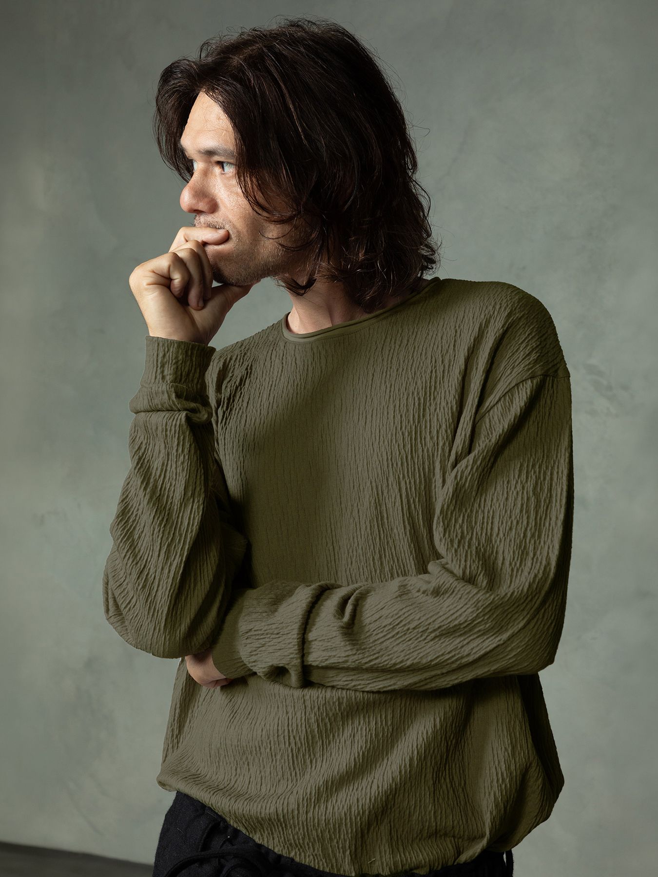 【予約品 7月5日(日) 締切】GRAIN TEE / グレイン ロングスリーブTシャツ / ベージュ
