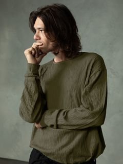 【予約品 7月5日(日) 締切】GRAIN TEE / グレイン ロングスリーブTシャツ / ベージュ