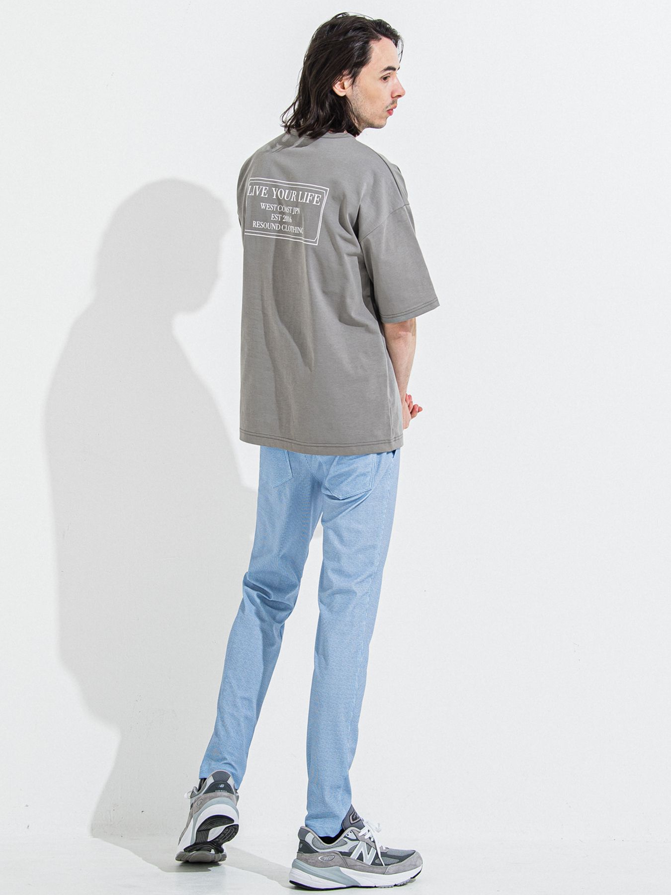 【予約品 】CHRIS EASY TUCK PANTS / クリスイージータックパンツ / チェックサックス