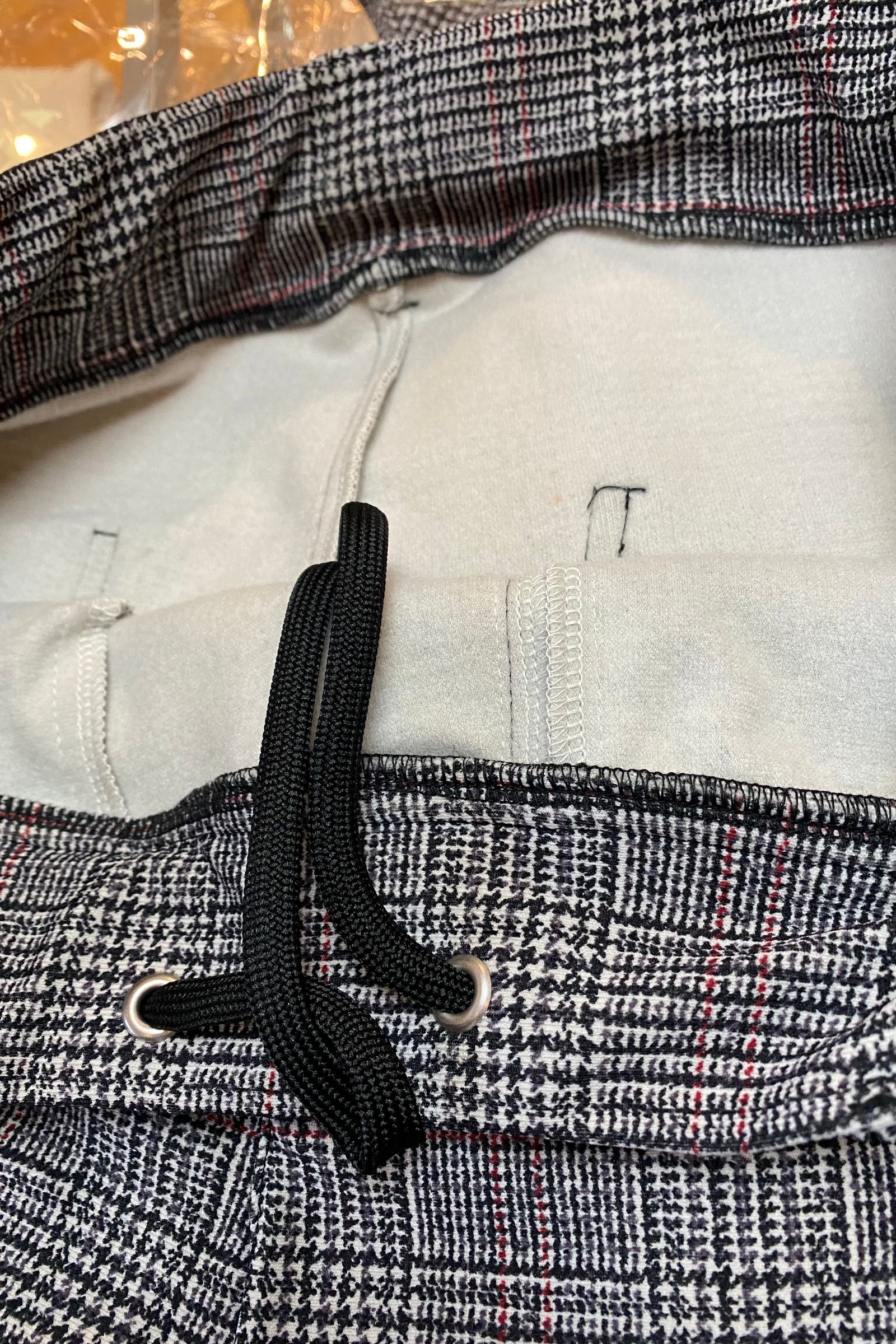 CHRIS EASY HEAT Pants / グレンチェック×レッド【RESOUND CLOTHING】