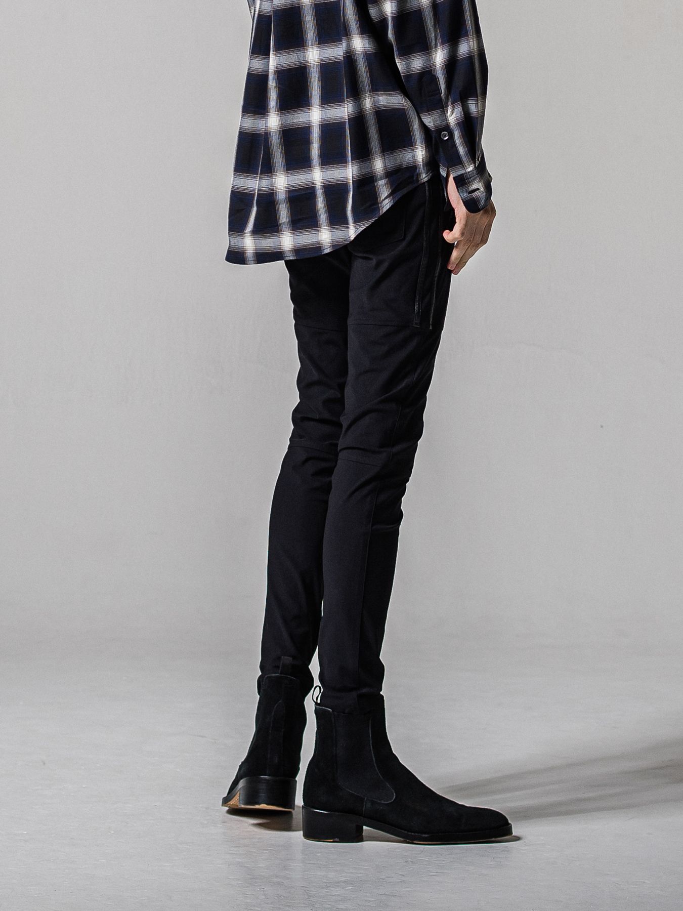 【予約品 11月16日(日) 締切】JOHNSON LINE PANTS / ジョンソンラインパンツ / ブラック×ブラック