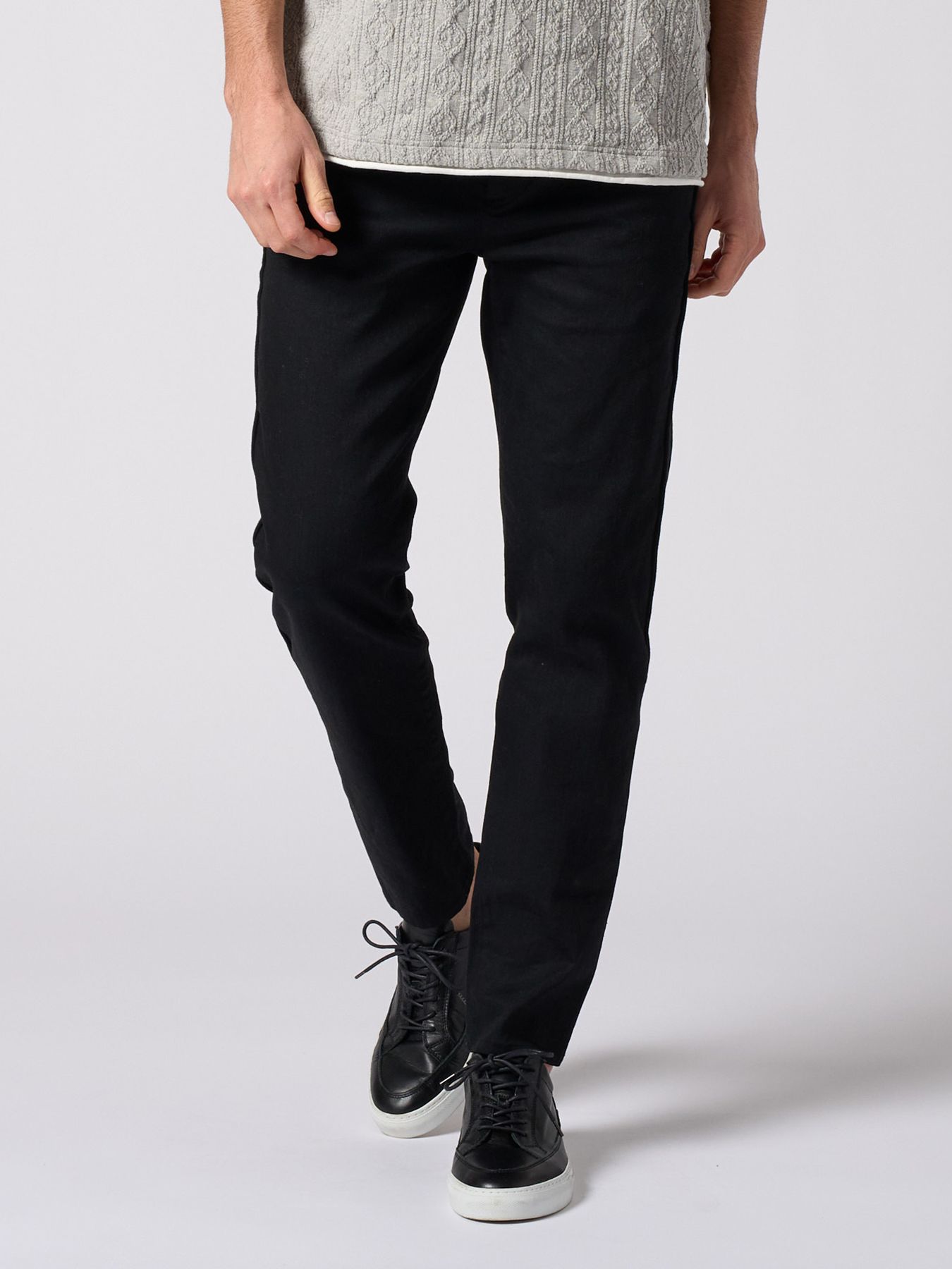 【予約品 1月25日(日) 締切】thin denim easy / シンデニム イージーパンツ / ブラック