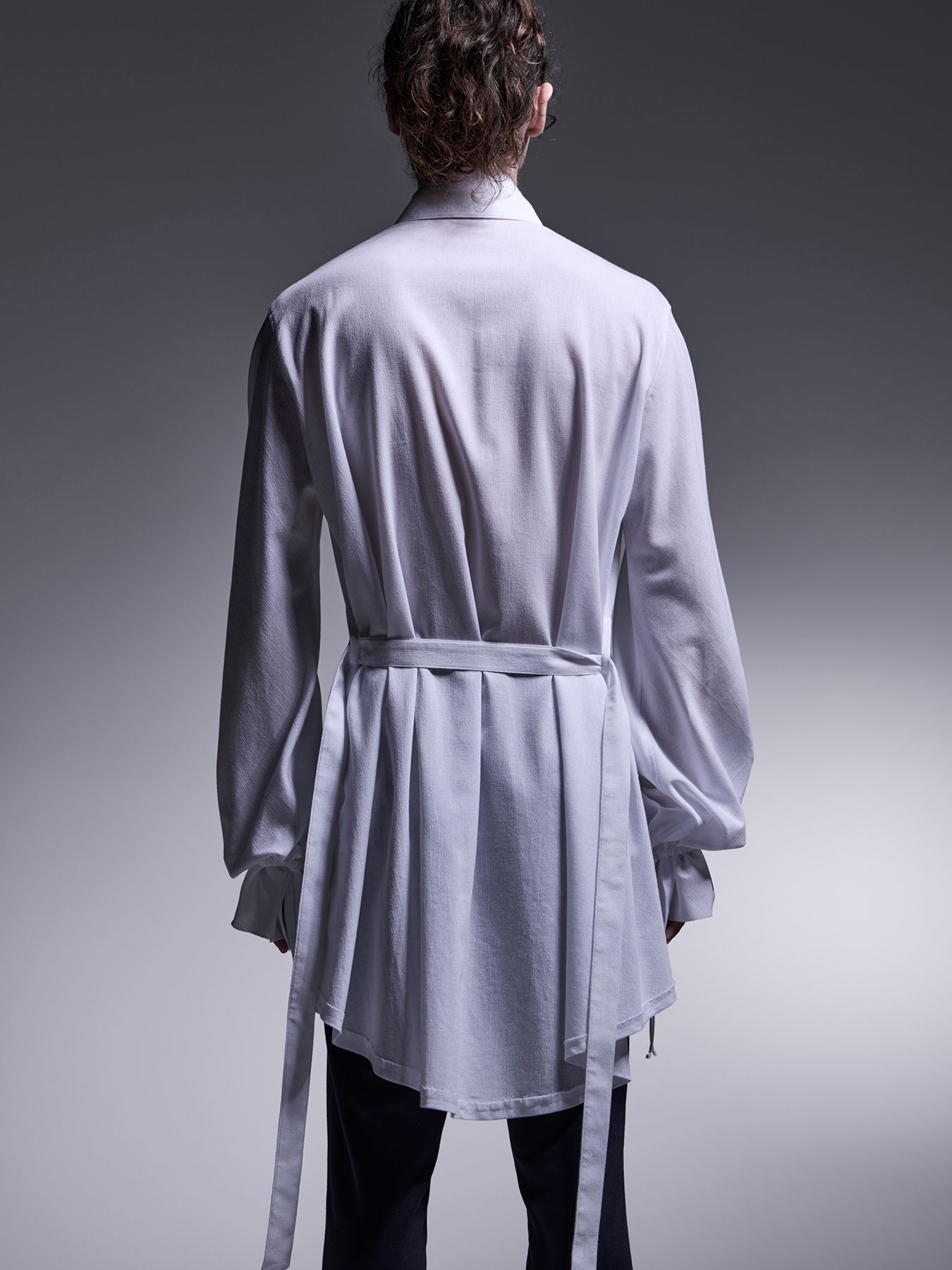 【予約品 】Shirring Frill Shirt / シャーリングフリルシャツ / ホワイト