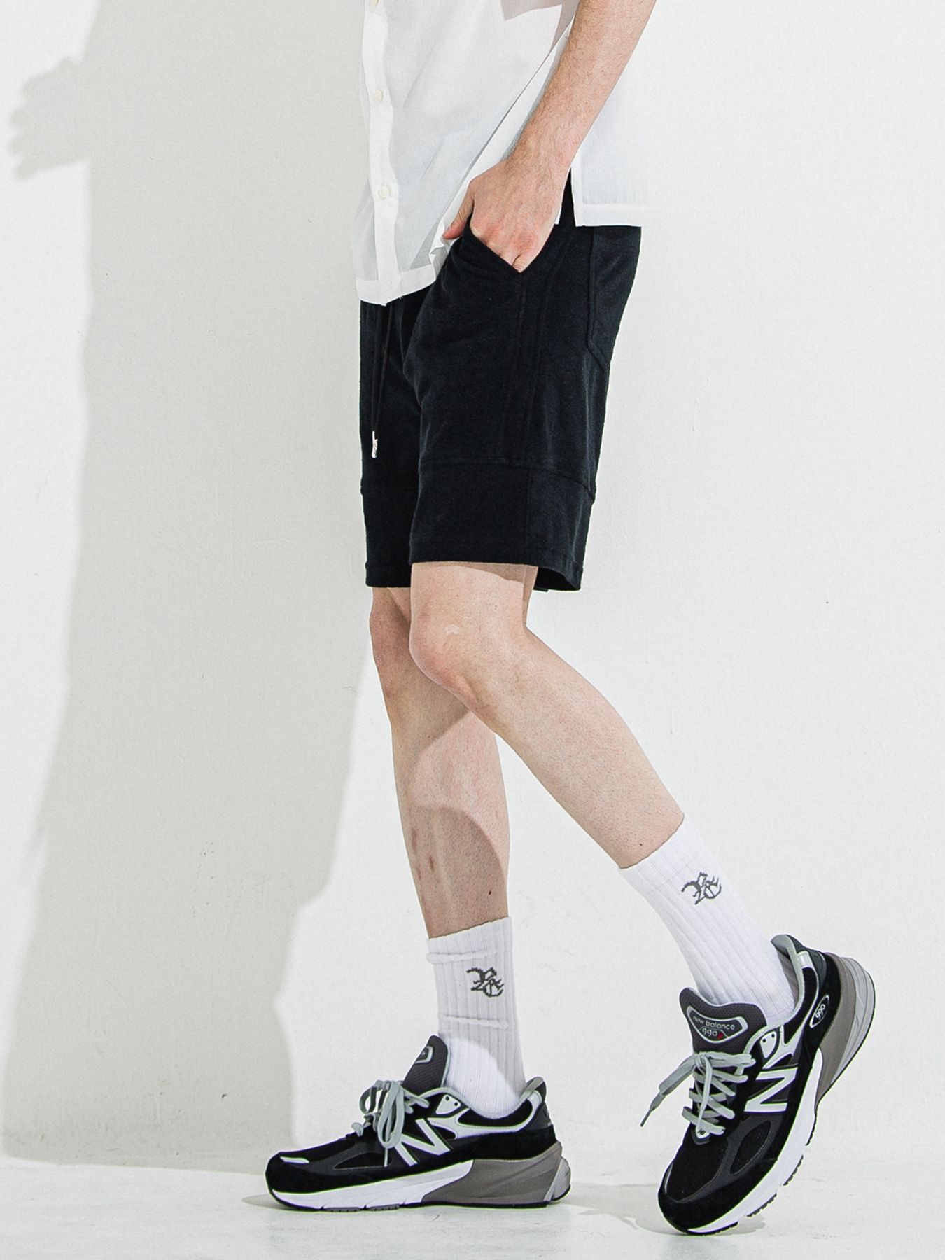 【予約】TYLER PILE SHORTS / タイラーパイルショーツ / ブラック