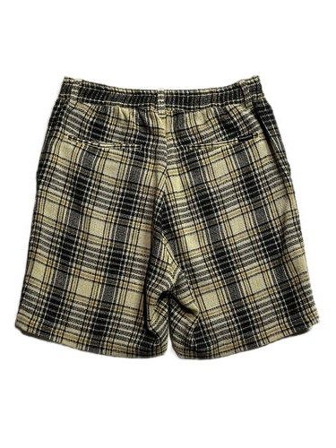 《予約品8月31日 23時55分締め》 CHECK SHORTS A / チェックショートパンツ / ベージュ 【roarguns 】 2024年2月入荷予定