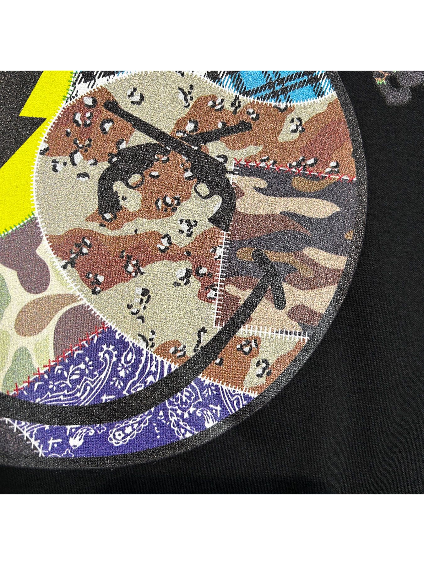 【予約品  】PATCH SMILE S/S T / パッチスマイル Tシャツ / ブラック