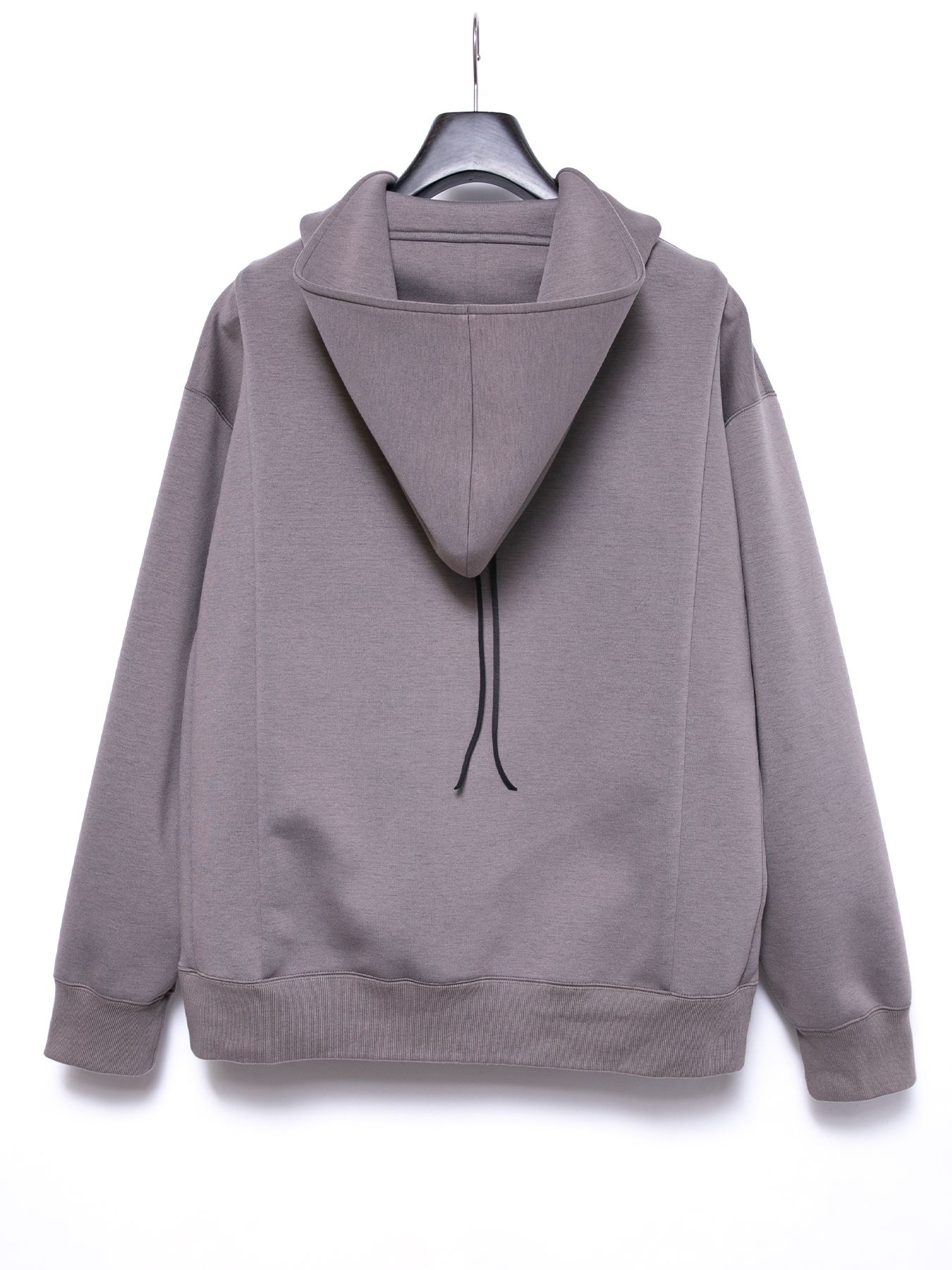 【予約品 4月6日(月) 締切】Three-layer Stretch Cardboard Knit Hoodie / スリーレイヤー ダンボールニット フーディー / グレージュ