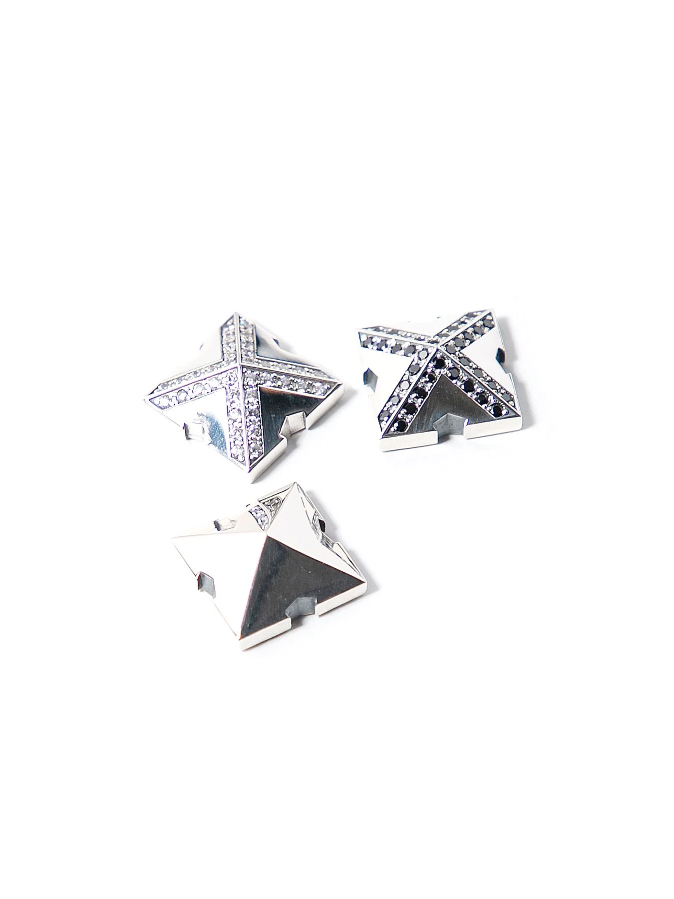 【予約品 10月12日(日) 締切】Silver925/Zirconia Snap Stud / シルバー925 スナップスタッズ / Black Zirconia