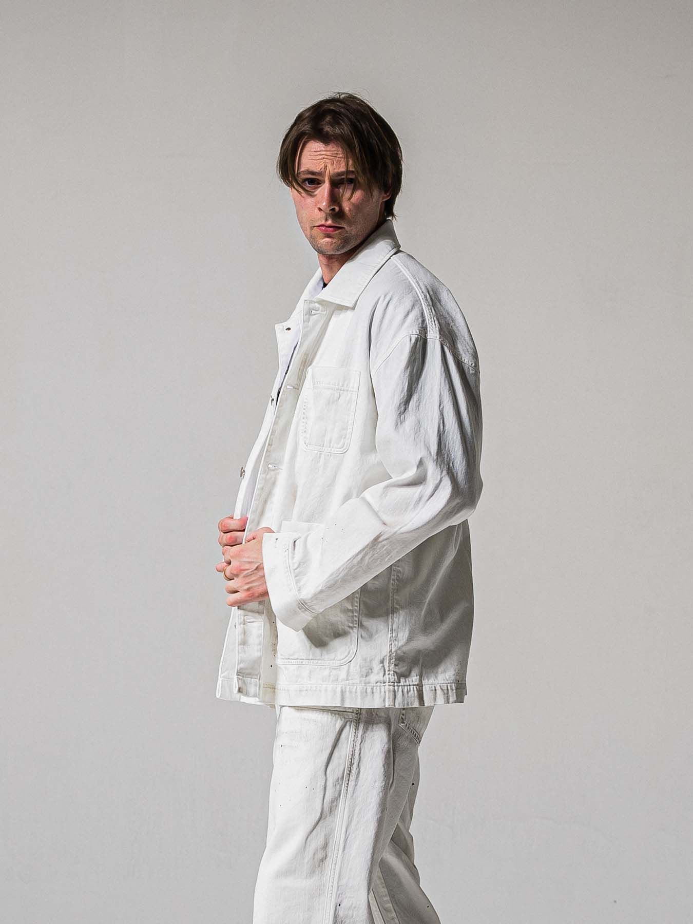 【予約品 11月16日(日) 締切】RC COVER ALL / ライトデニムカーバーオールジャケット / ホワイトユーズド