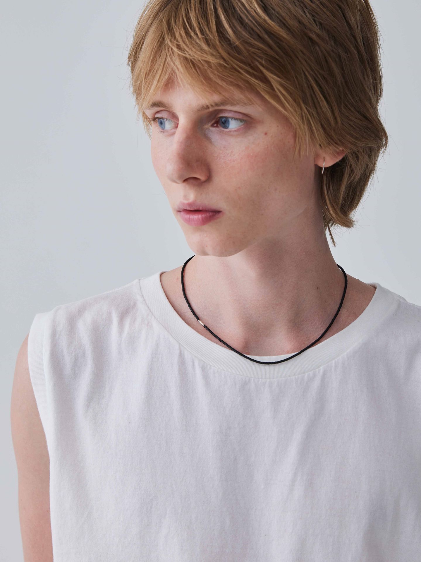 《予約品》 BEADS NECKLACE / ネックレス / ブラック 【Iroquois.SENTI】