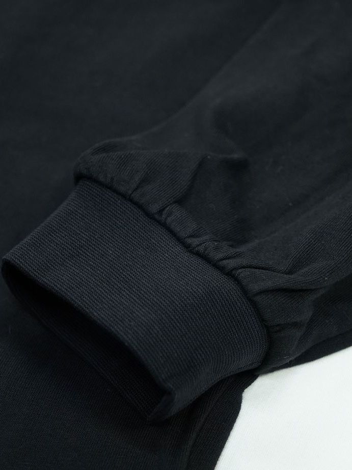 C.W TEE メッセージ長袖T / ブラック