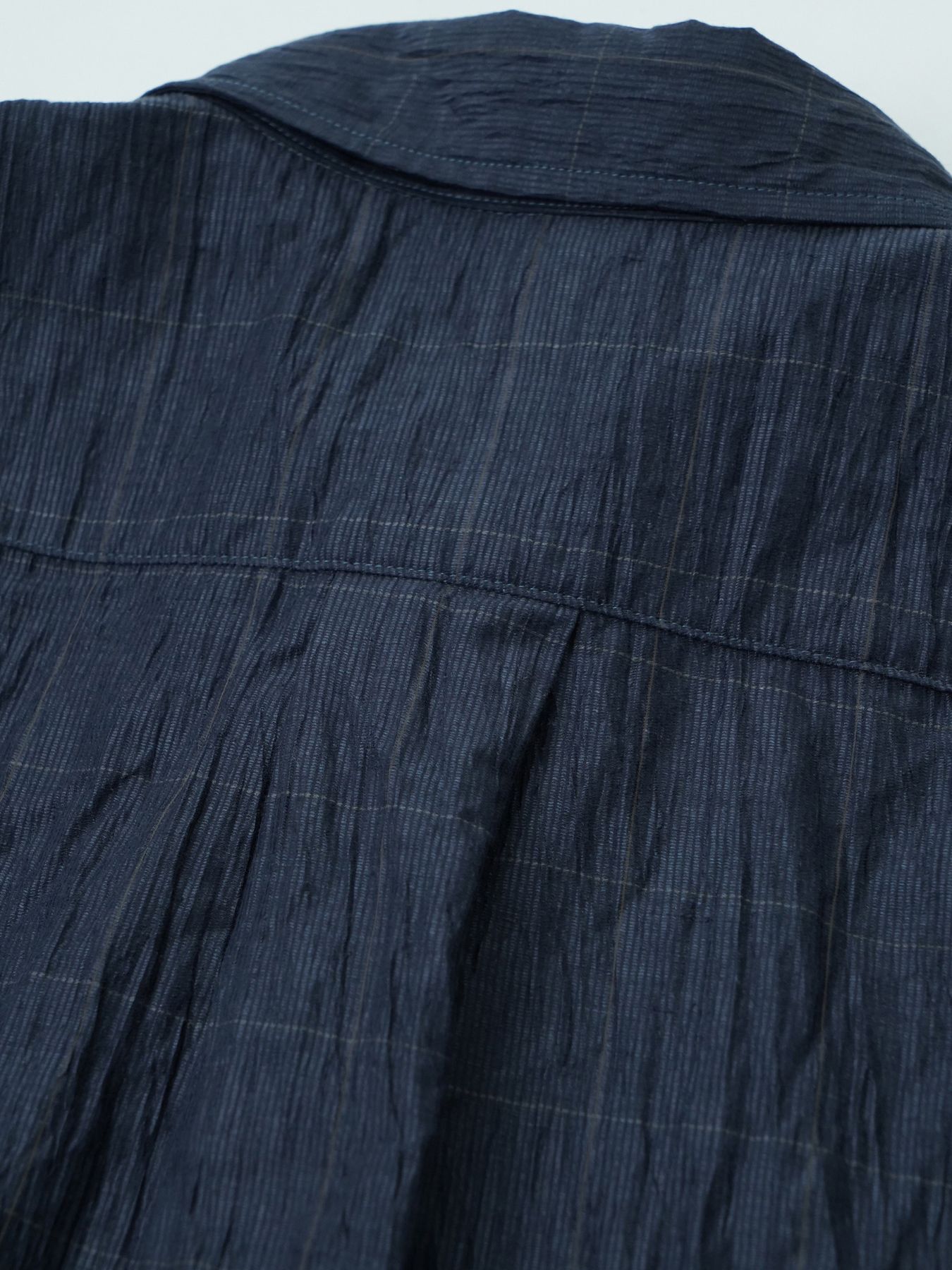 【予約品 2月1日(日) 締切】WAVEWASHER SHIRTS / ワッシャー加工シャツ / ネイビーチェック