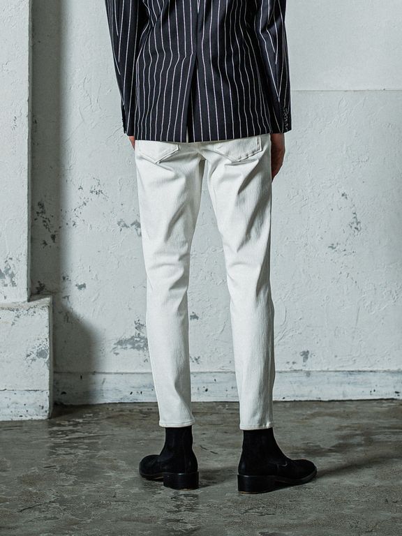 《予約11月17日19時締め》 MICK DENIM JERSEY / ジャージパンツ / ホワイト