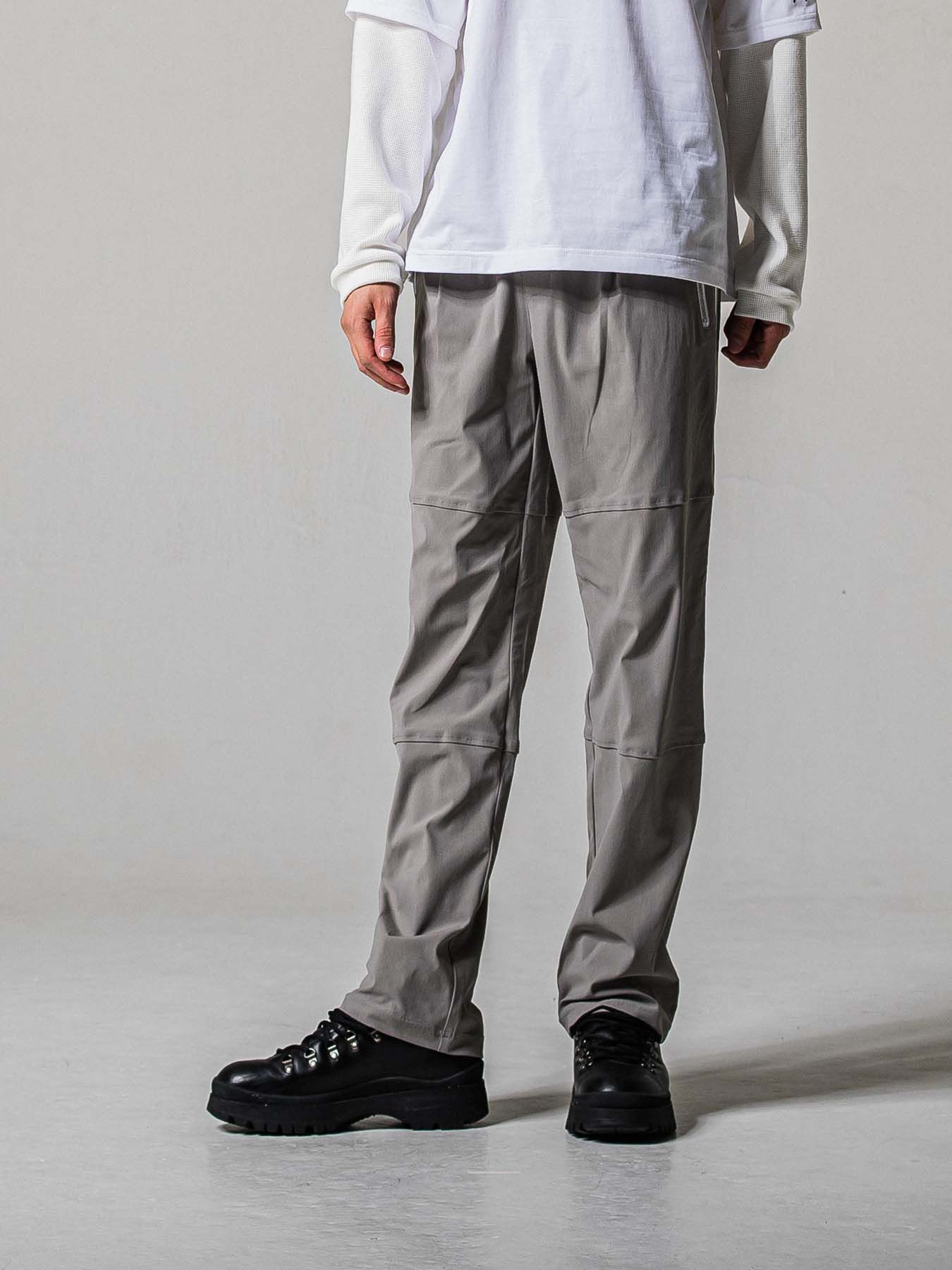 【予約品 11月16日(日) 締切】JONSON LINE WIDE PT / ジョンソン ライン ワイドパンツ / グレー×ホワイト