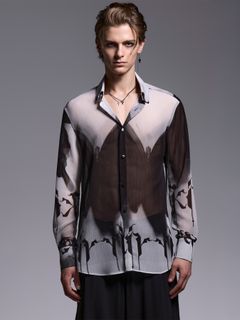 【予約品 】Shirt / シャツ / ブラック&グレー