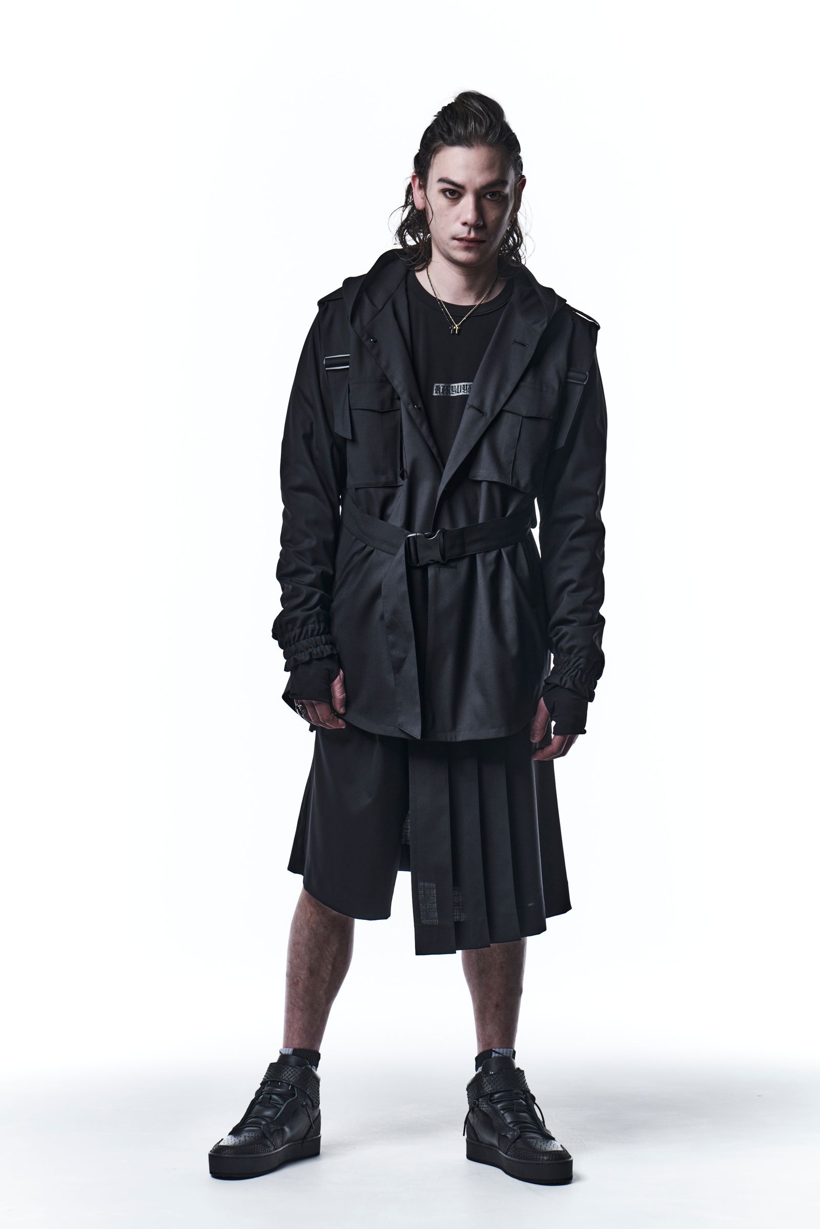 《予約品》 ParachuteHoodie パーカー TWS Tropical / Black 【kiryuyrik】 7月入荷予定