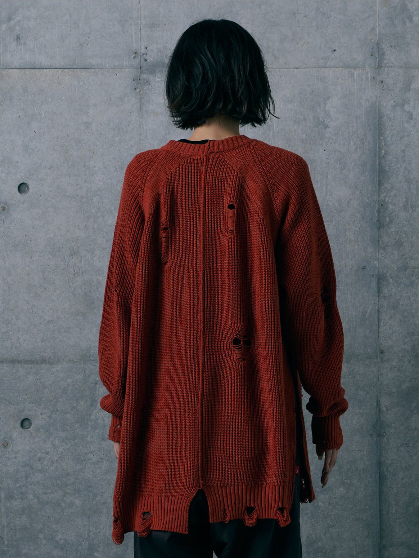 VICIOUS CARDIGAN / ミドル丈カーディガン / ORANGE