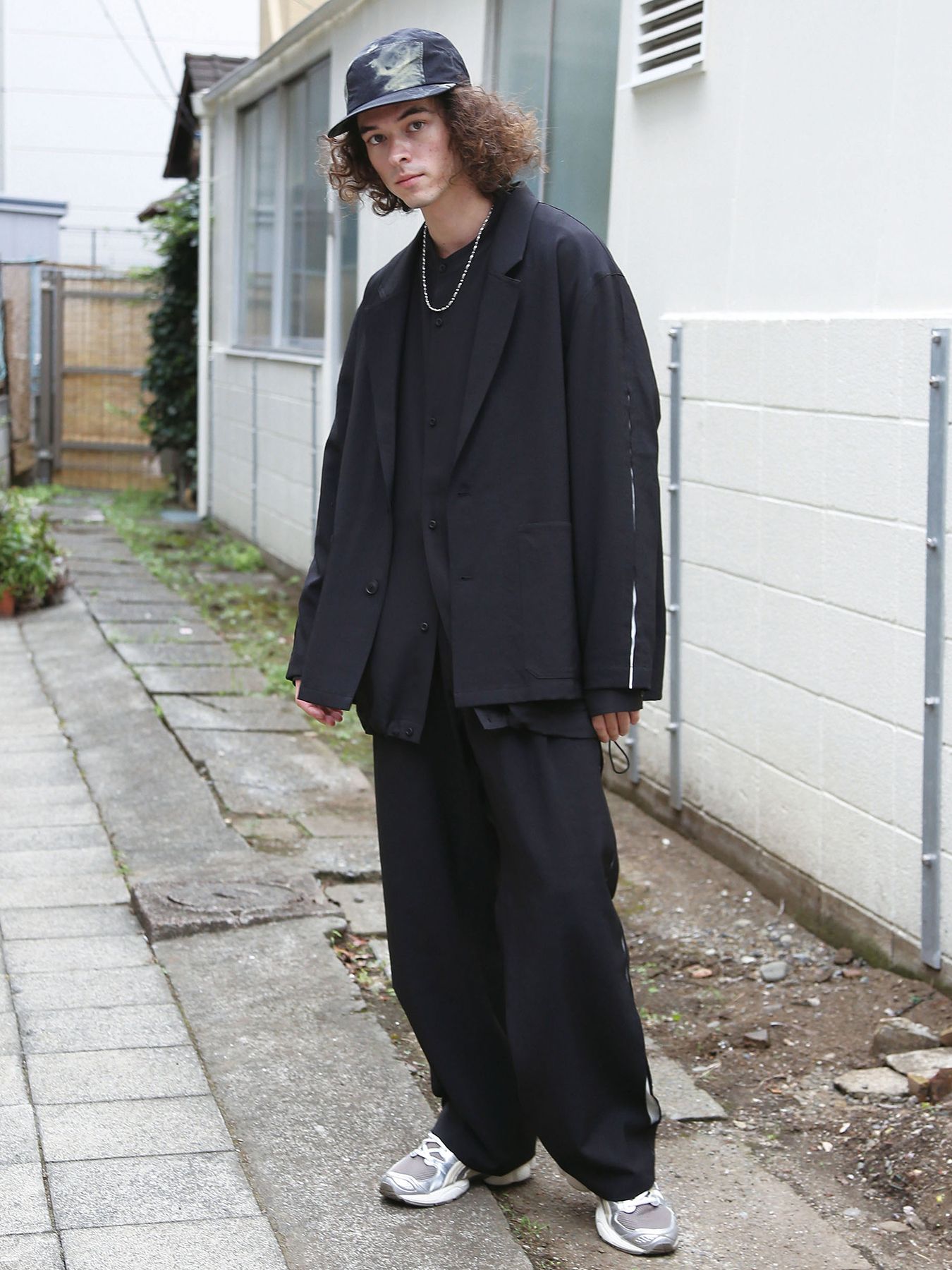 UNTRAD PANTS / ブラック×ホワイト【QUOLT】