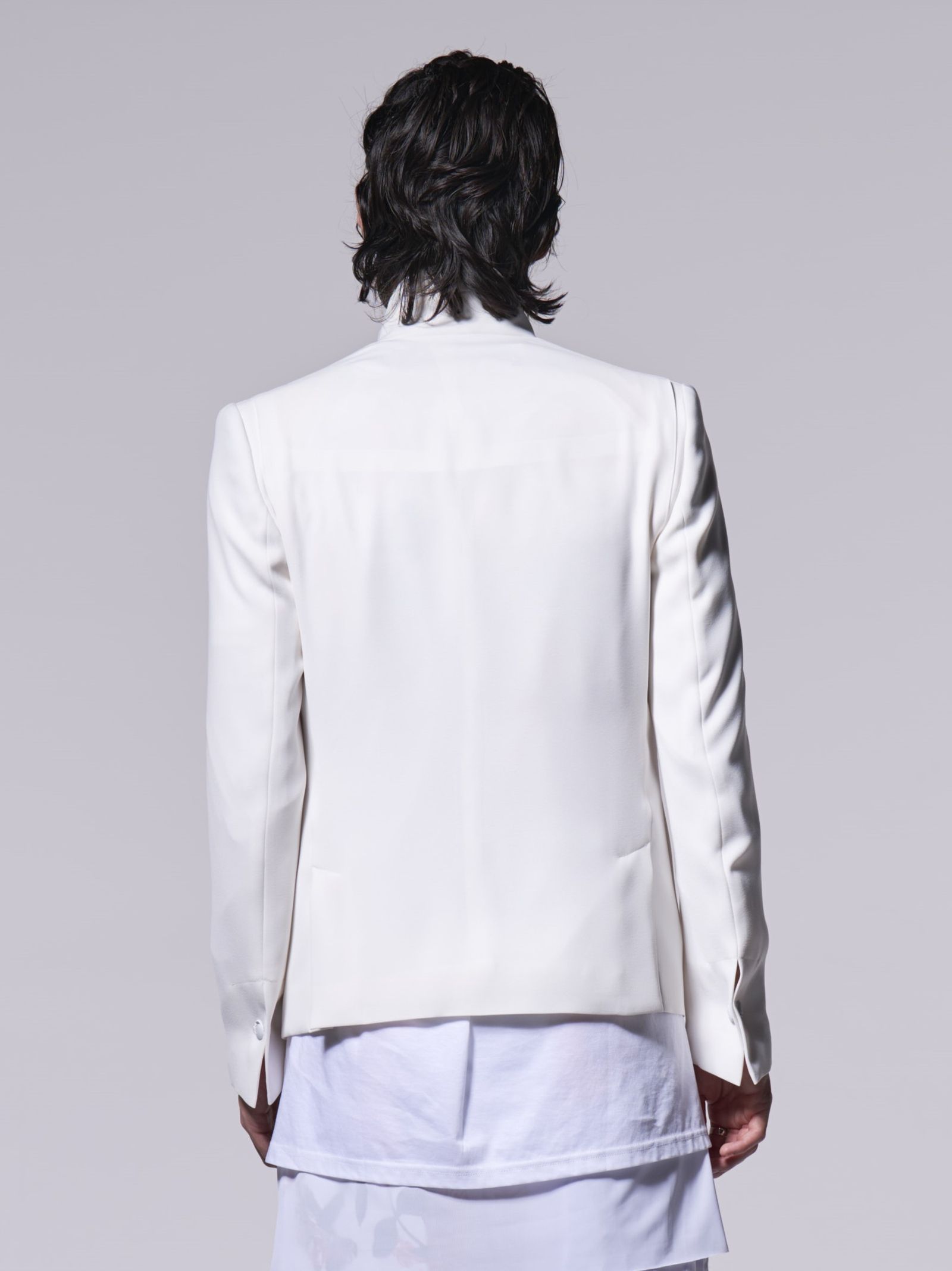 《予約品》 StandCollarShortJacket / スタンドカラーショートジャケット / ホワイト