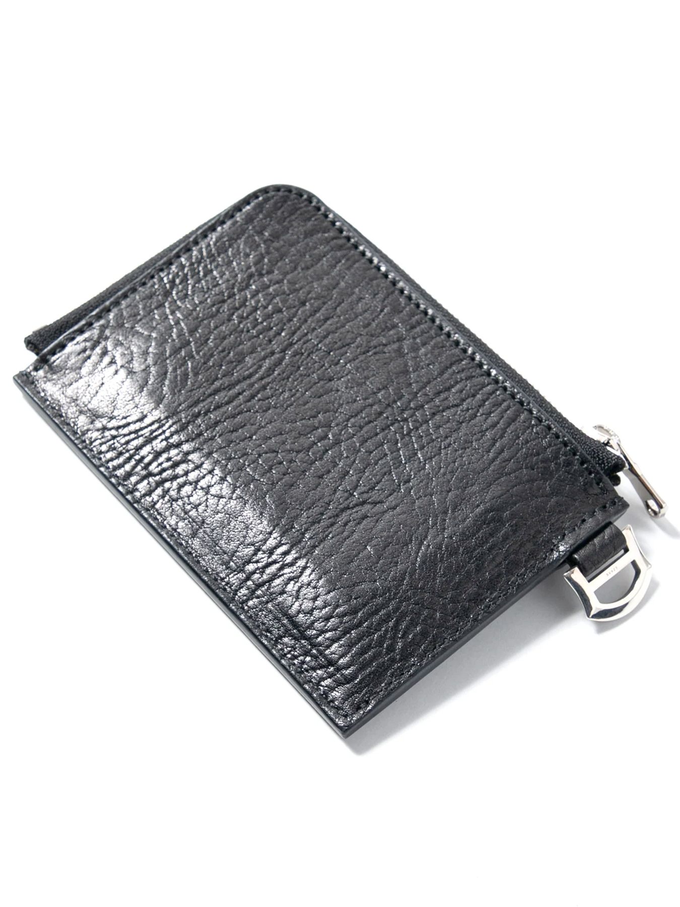 Pit Vegetable Full Tanned Shrunken Steerhide L-Wallet / フルタンニン ピット鞣し シュリンク ステア ハイド Lウォレット / ブラック