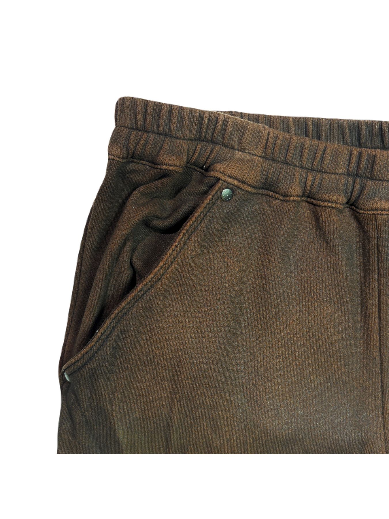 【予約品 3月9日(月) 18:00 締切】FOIL PRINT PANTS / 箔プリント ダブルニー スウェットパンツ  / ブラウン