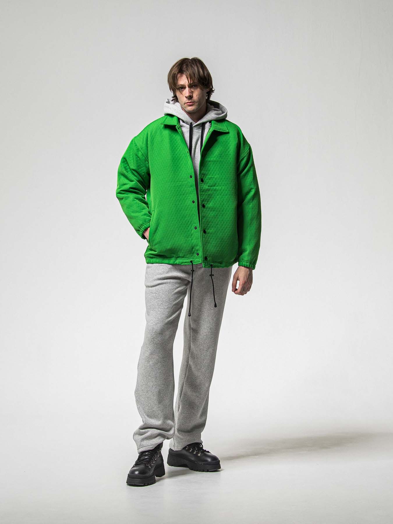 【予約品 8月31日(日) 締切】 VELOURS FLEECE WIDE TUCK PANTS / ベロアフリース ワイドタックパンツ / グレー