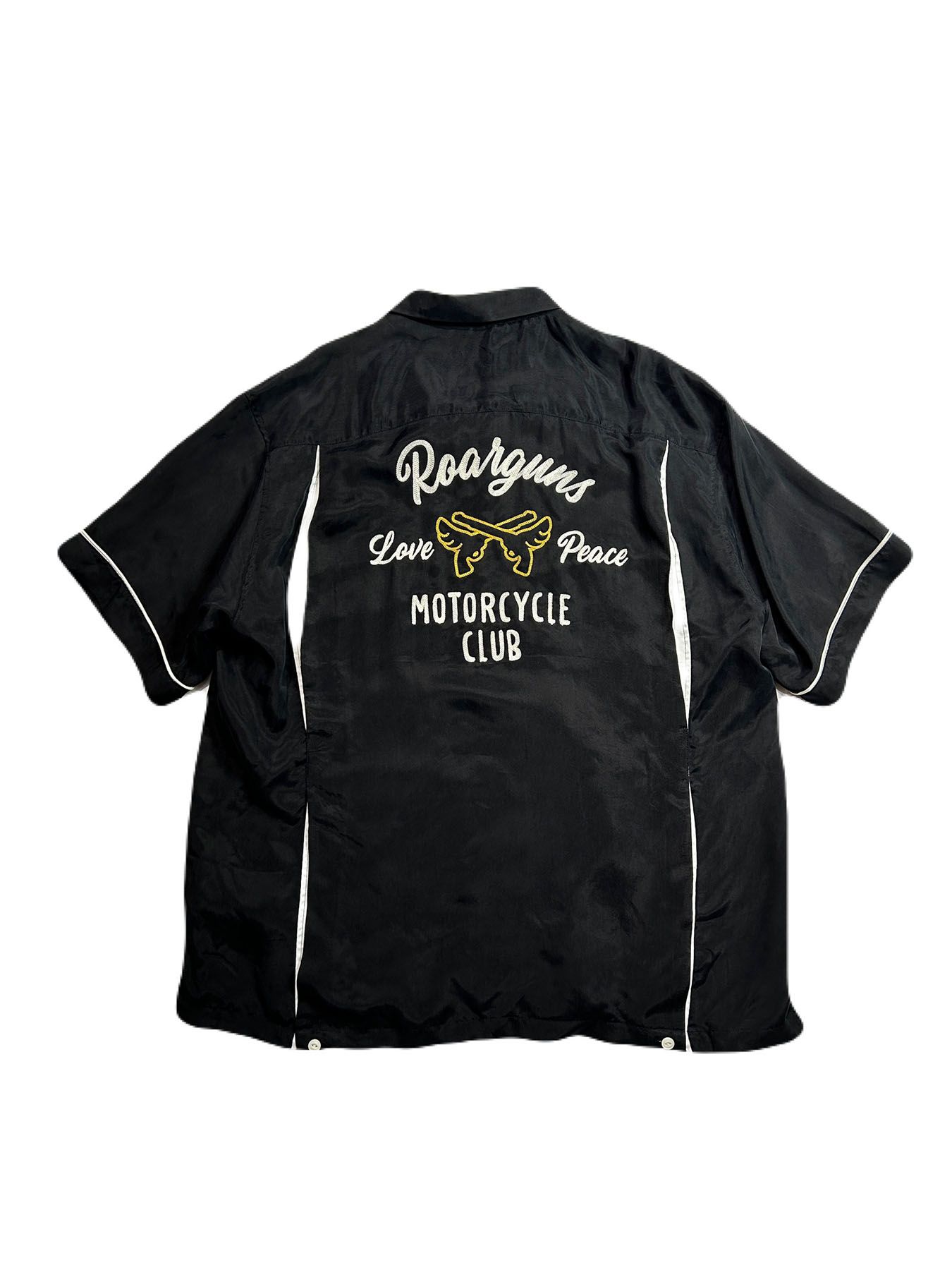 【予約品 8月10日(日) 締切 】BOWLING SHIRT EMBRO / ボーリング シャツ / チェーン刺繍 ブラック
