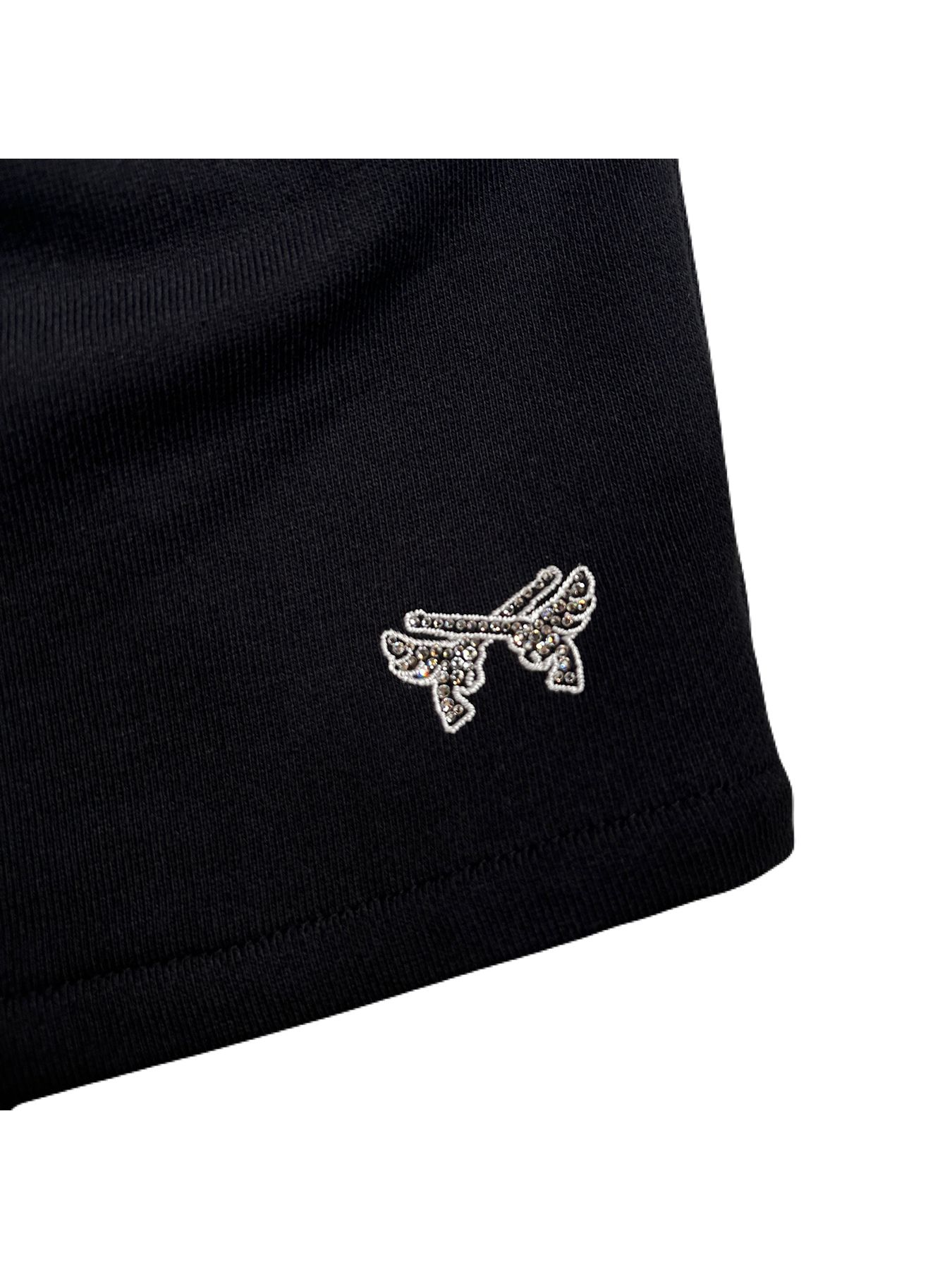 【予約品 8月10日(日) 締切 】WOMENS WING CROSSGUN SHORTS / ウイングクロスガン ショーツ / ブラック×クリアクリスタル