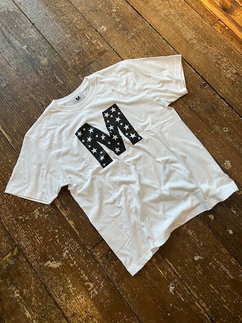【予約先着】M / t-shirts★ (M star)ホワイト  【M】2023 9月～上がり予定