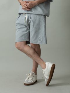 【予約品 2月1日(日) 締切】HEAVYJERSEY SHORTS spiky / イージーショーツ / 杢グレー×グレー