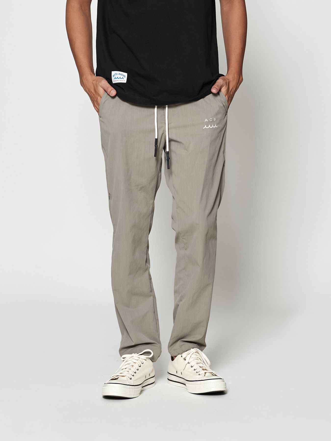【予約品 10月9日(木) 締切】muta Ventilation Pants / イージーパンツ / グレー【Acanthus × muta MARINE】