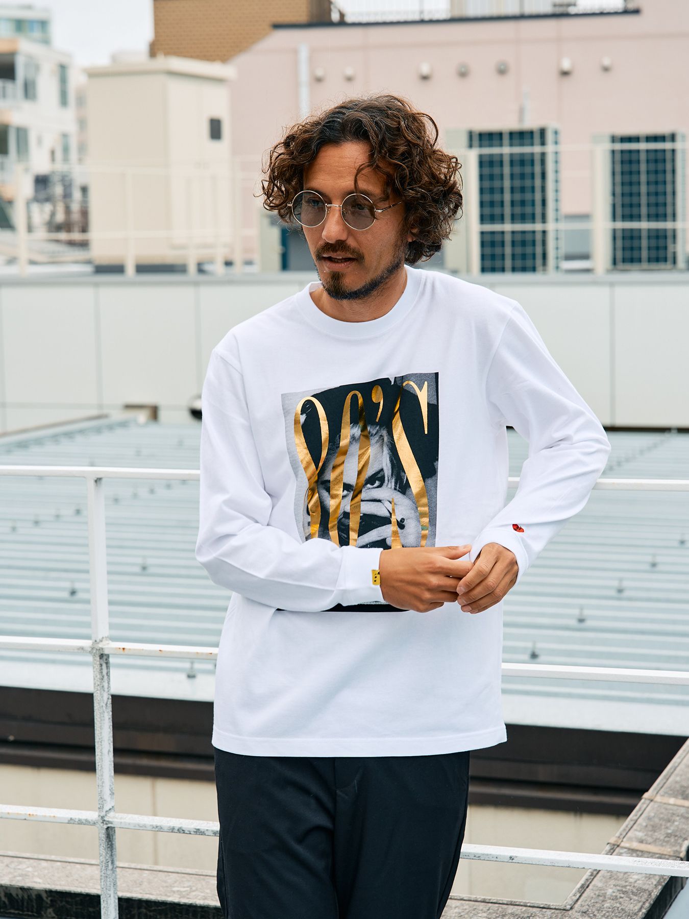 【予約品 5月8日(木) AM10時 締切】 5.6ozコットン天竺 80S QUEEN シークインLS Tシャツ / ホワイト