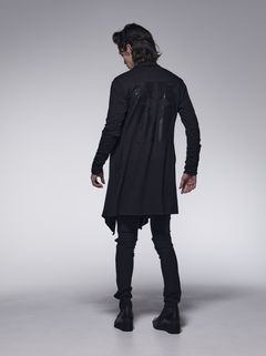 《予約品》 ShawlCardigan / ショールカーディガン / ブラックバックプリント 【kiryuyrik】 8月以降入荷予定