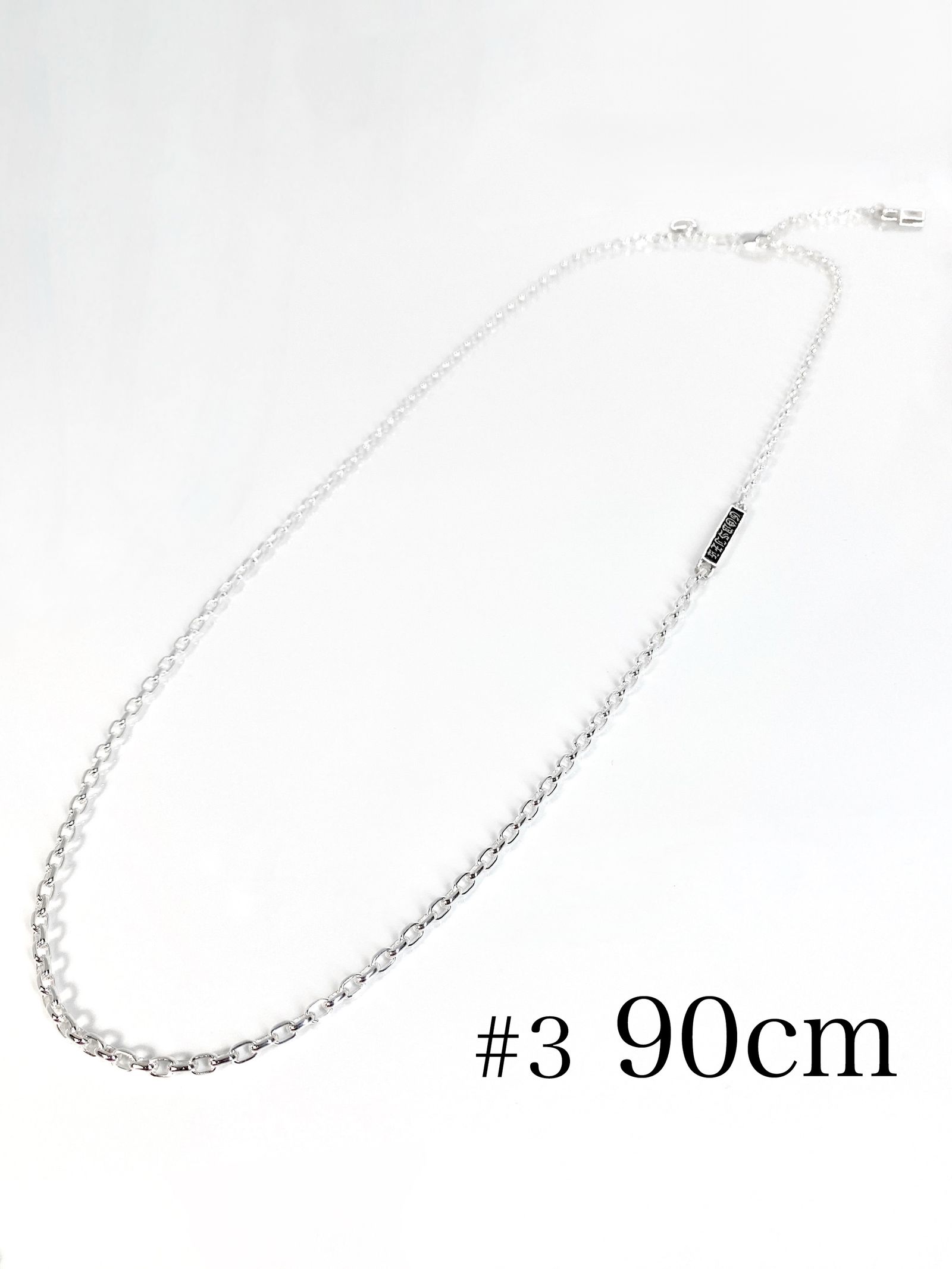 《受注生産》CHAIN NECKLACE #3 with GODSIZE® I.D. TAG 90 / ゴッドサイズ® #3 I.D.タグネックレスチェーン90 / 注文から2～3週間後入荷予定