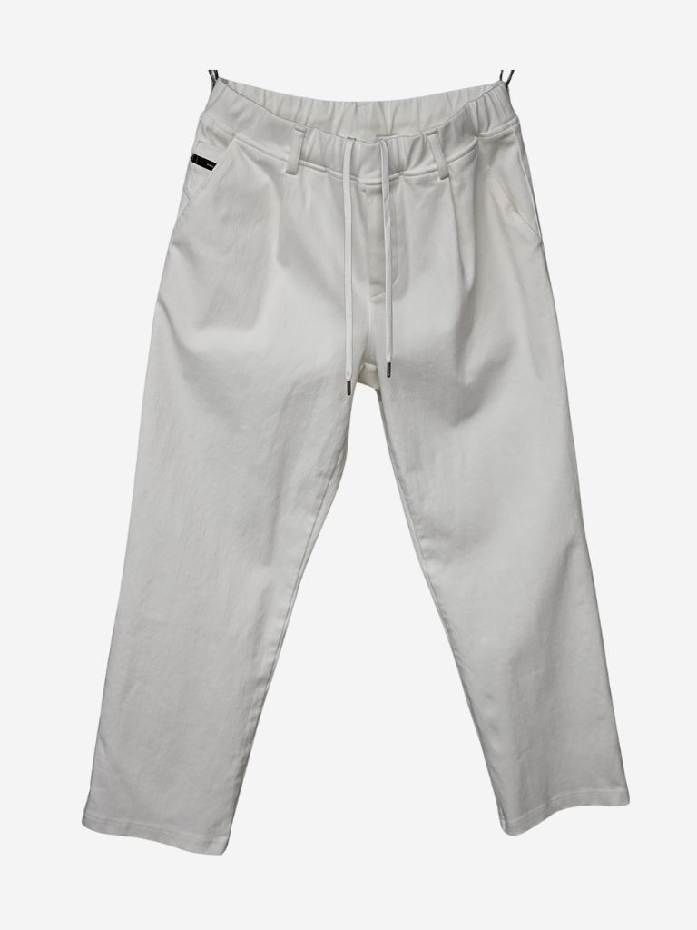 《予約11月17日19時締め》 EX denim jersey  WIDE PT / ワイドパンツ / ホワイト