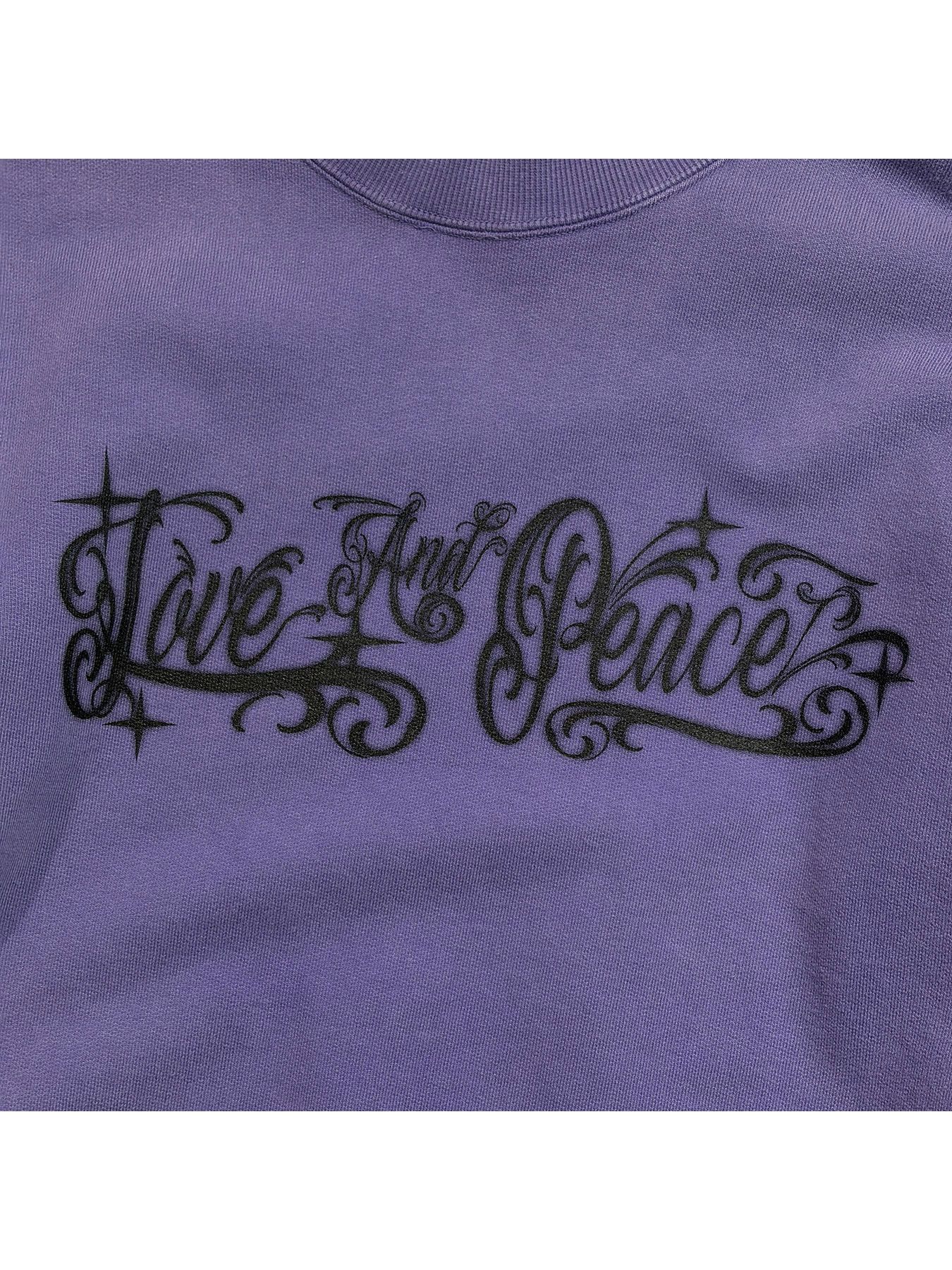 【予約品 3月9日(月) 18:00 締切】GARMENT DYED SWEAT / ガーメントダイ スウェット / パープル