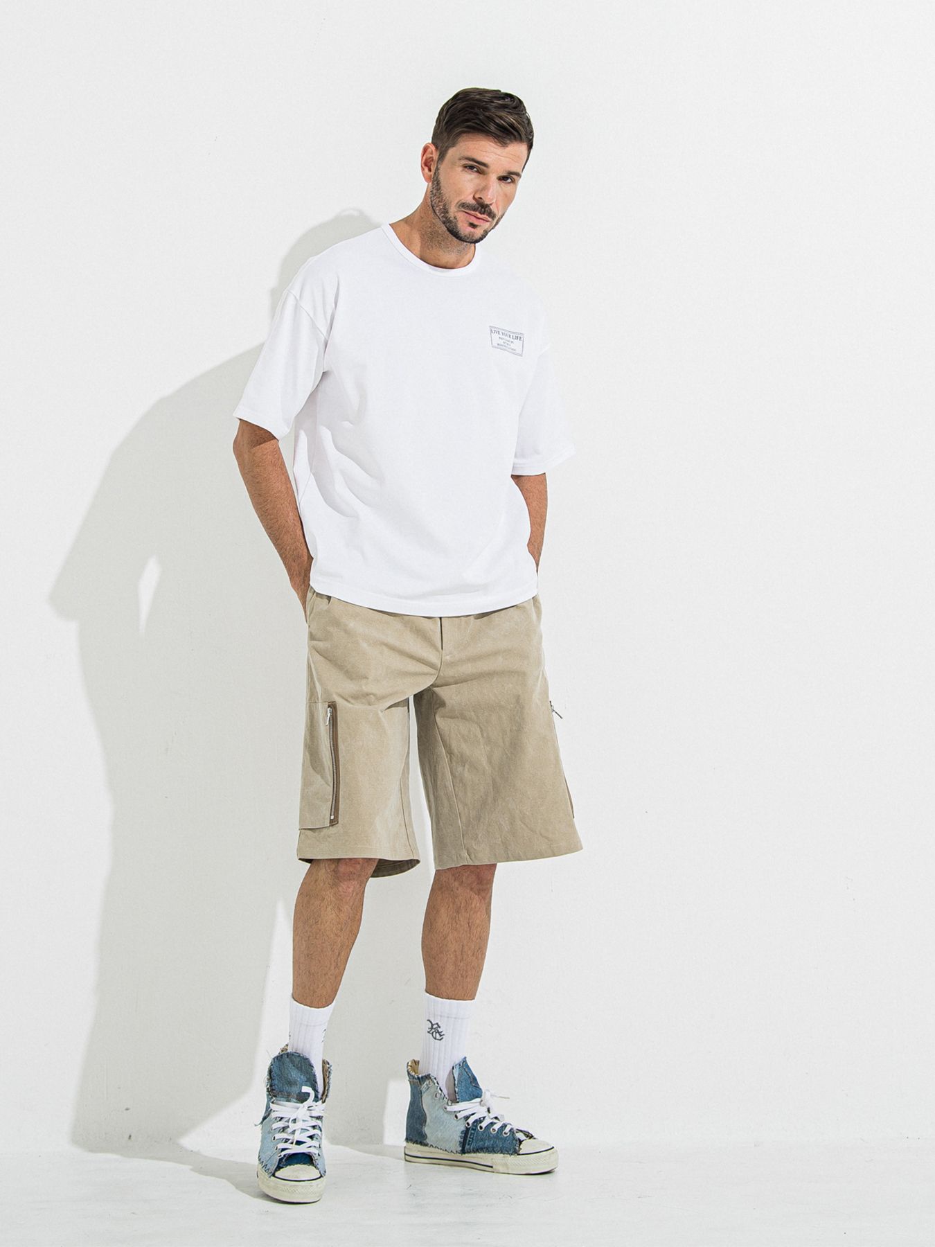 【予約品 】DAVID CARGO HALF PANTS / デヴィッドカーゴハーフパンツ / ヴィンテージベージュ