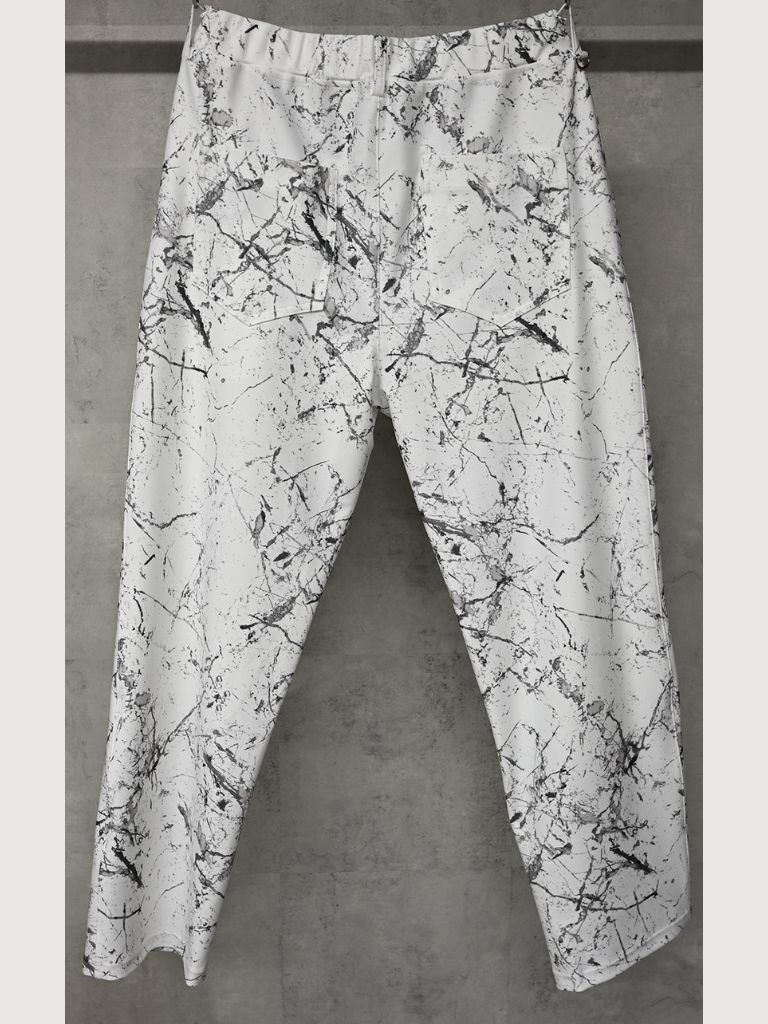 《予約9月1日18時締め》 MELTON WIDE TUCK PANTS  / ワイドタックパンツ / ペイントグレー
