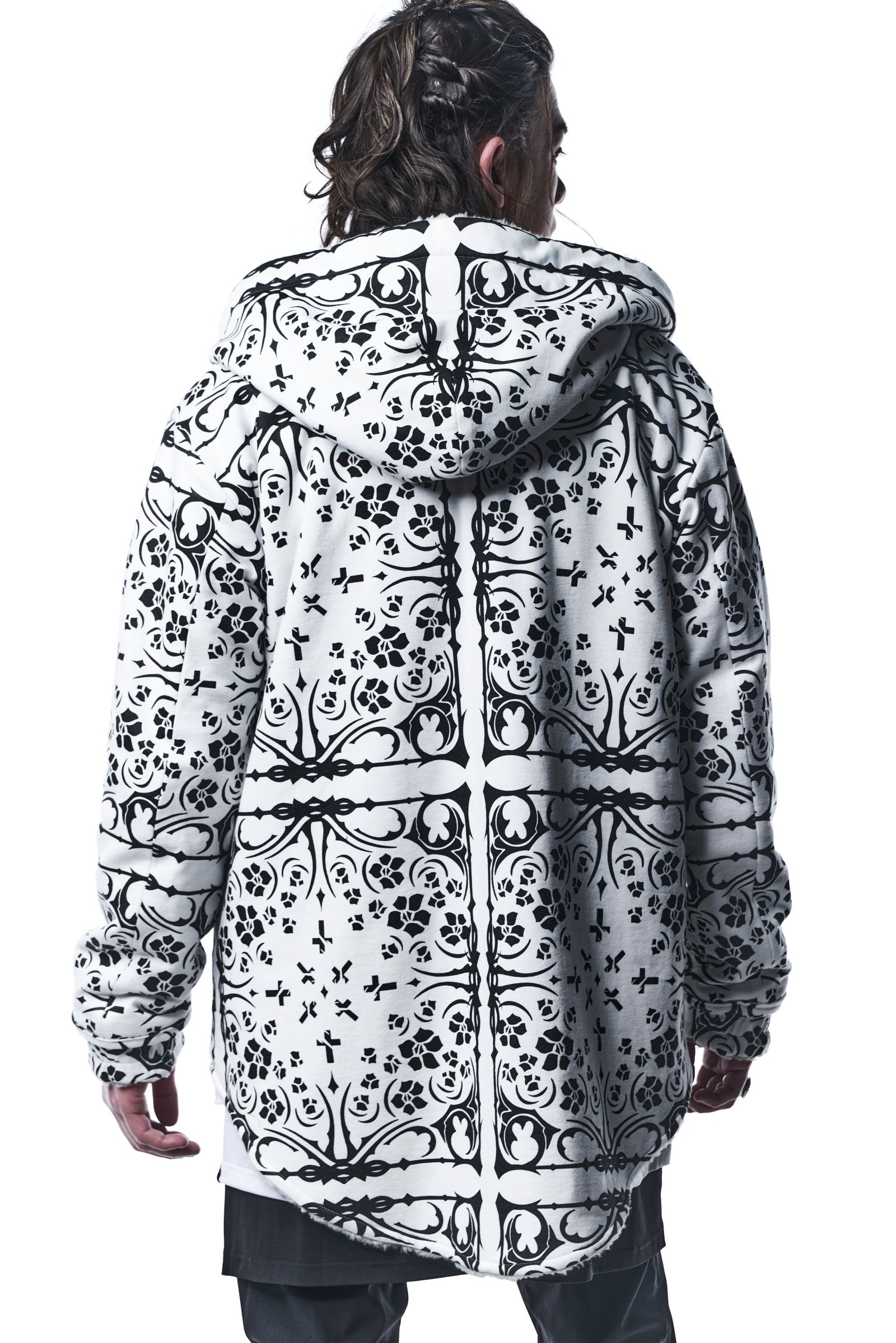 《予約品》 ReversibleHoodie リバーシブル Boa+BandanaJersey / Beige&WhiteBandana 【kiryuyrik】 11月入荷予定
