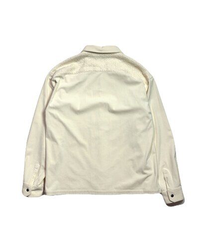 【予約品 3月9日(月) 18:00 締切】CORDUROY SH / コーデュロイ シャツ オフホワイト クロスガンパッチ / [26FGS-02A]