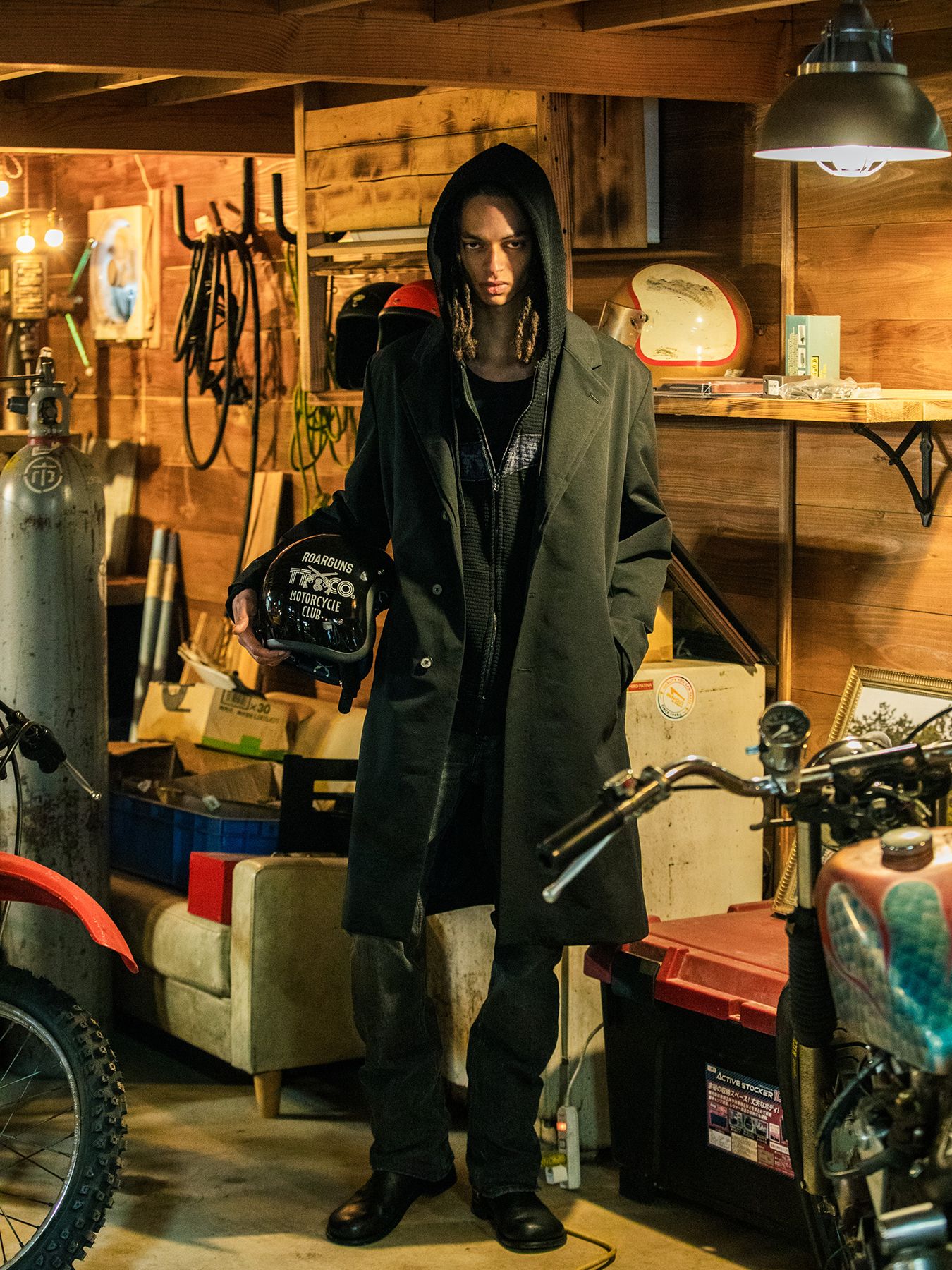 【予約品 3月9日(月) 18:00 締切】STRETCH COAT / ストレッチ ロングコート / ブラック