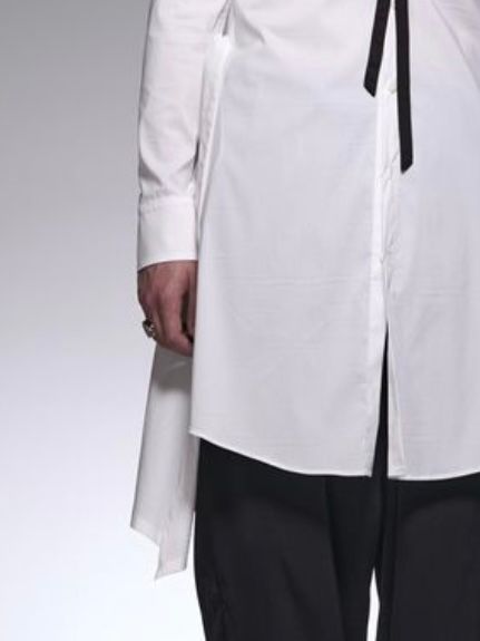 HighCollarFlareShirt / フレアシャツ / ホワイト